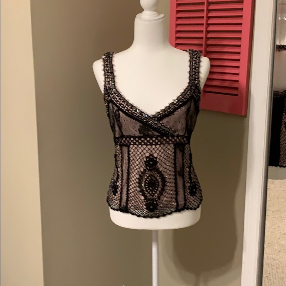 Beaded dressy tank top. Beautiful colors.